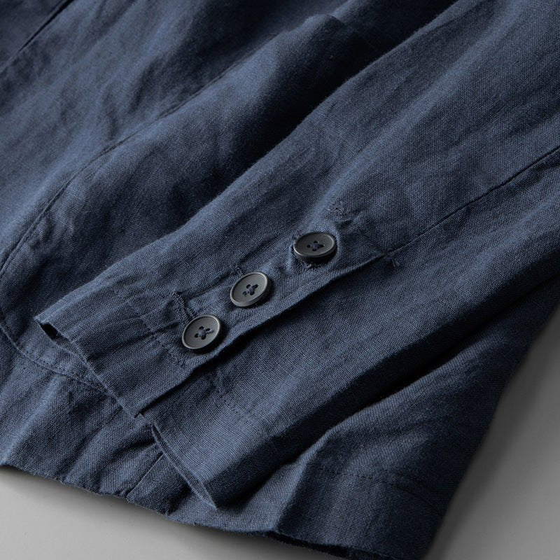 Hofstede™ | Kust Tailored Fit Linnen Blazer