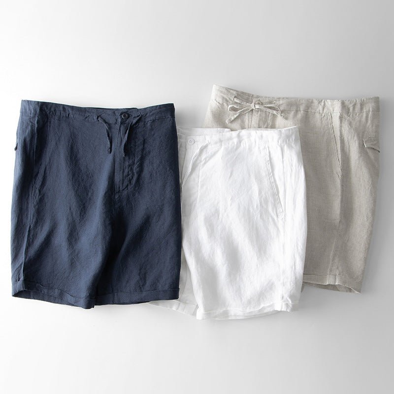 Hofstede™ | Linnen Drawstring Shorts