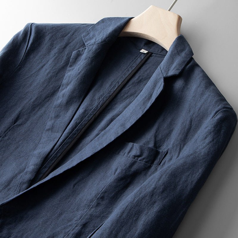 Hofstede™ | Kust Tailored Fit Linnen Blazer