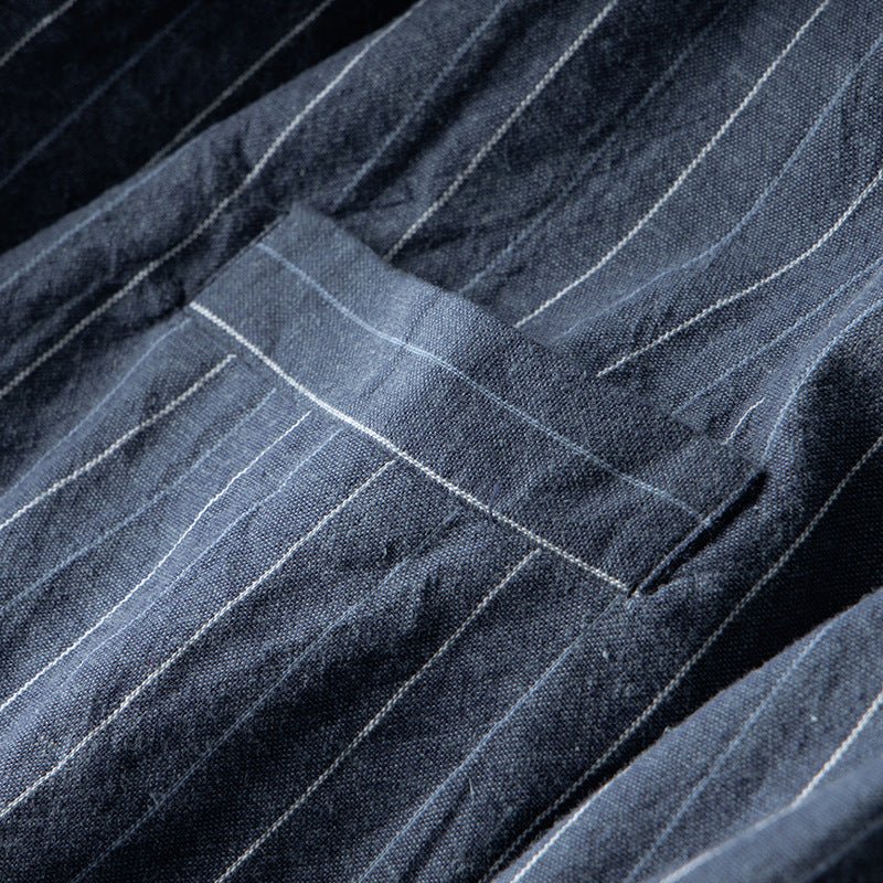 Hofstede™ | Pinstripe Tailored Fit Linnen Blazer