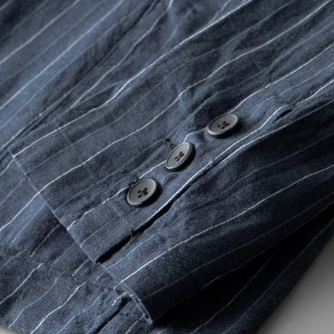 Hofstede™ | Pinstripe Tailored Fit Linnen Blazer